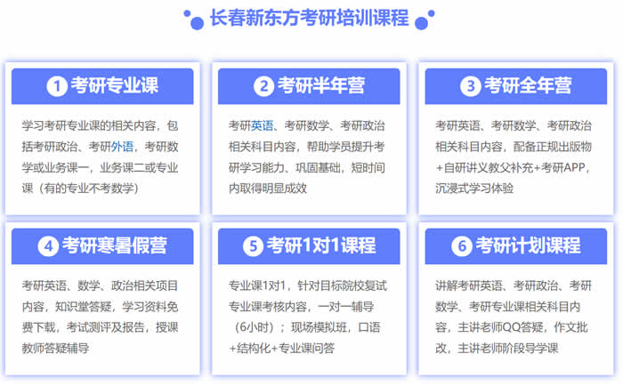 2025全新版！长春新东方考研培训班收费价格表