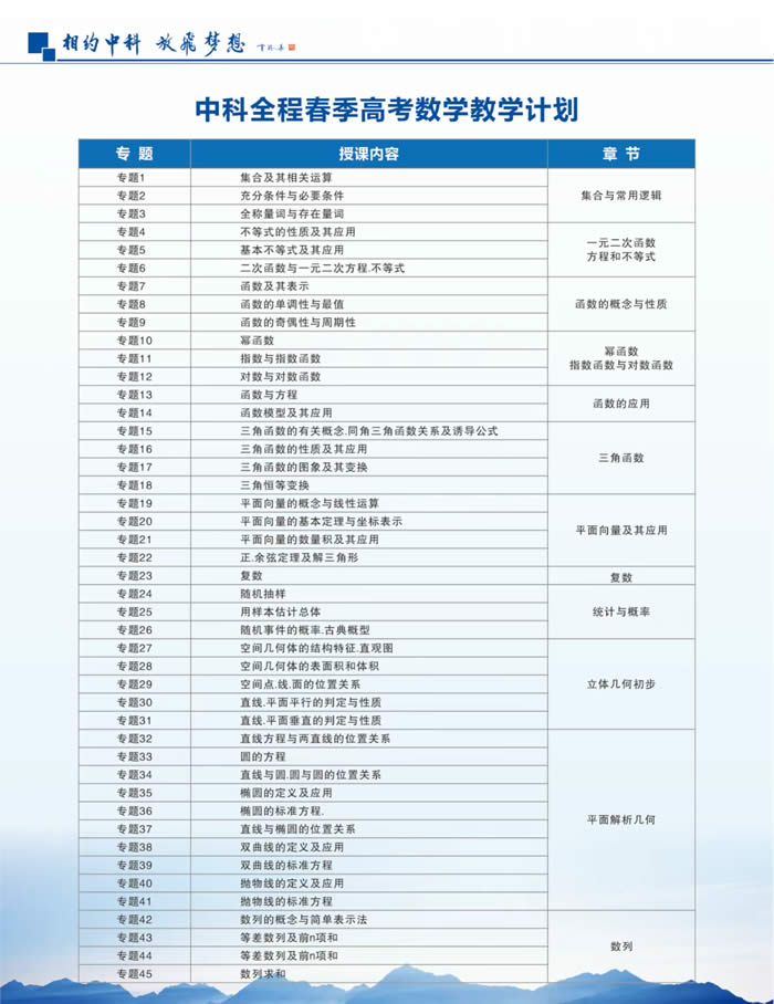 广州中科全程春季高考培训班2026届招生简章