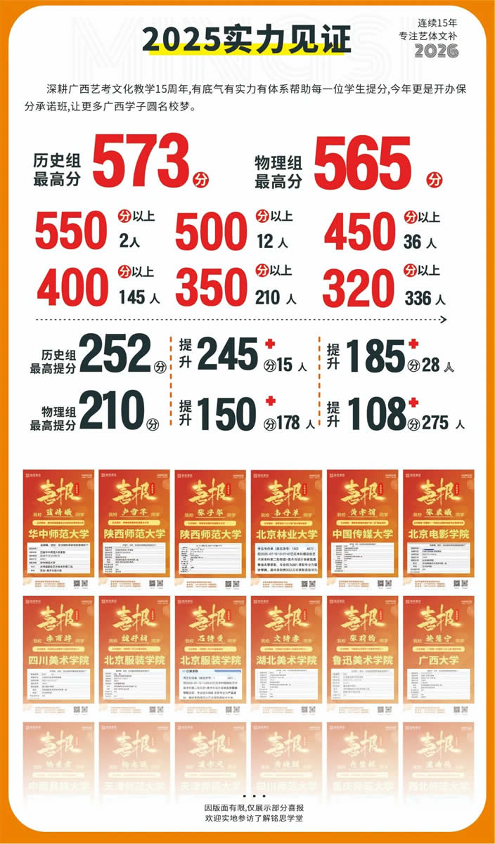 南宁艺体生文化课冲刺班 南宁艺考生文化课集训班