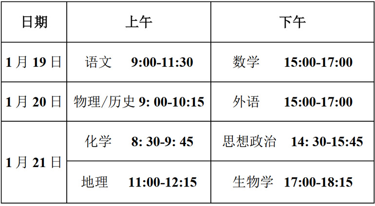 七省联考2024高三时间 准高三摸底什么时候开考