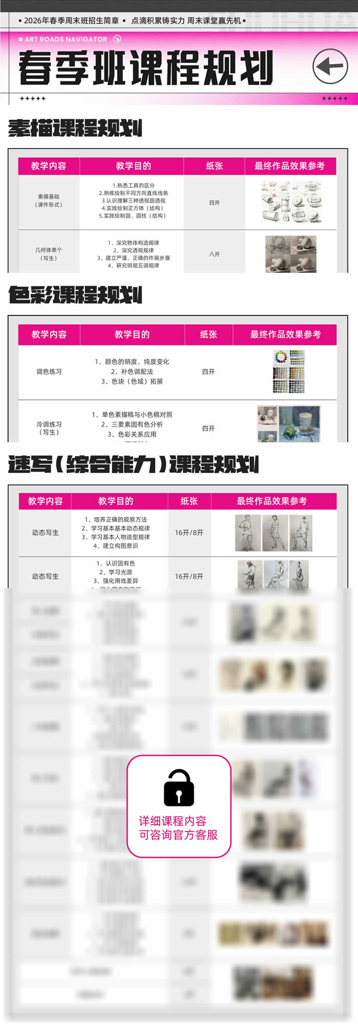 告别“无效周末”，让进步每周可见！——树华画室2026春季班招生简章