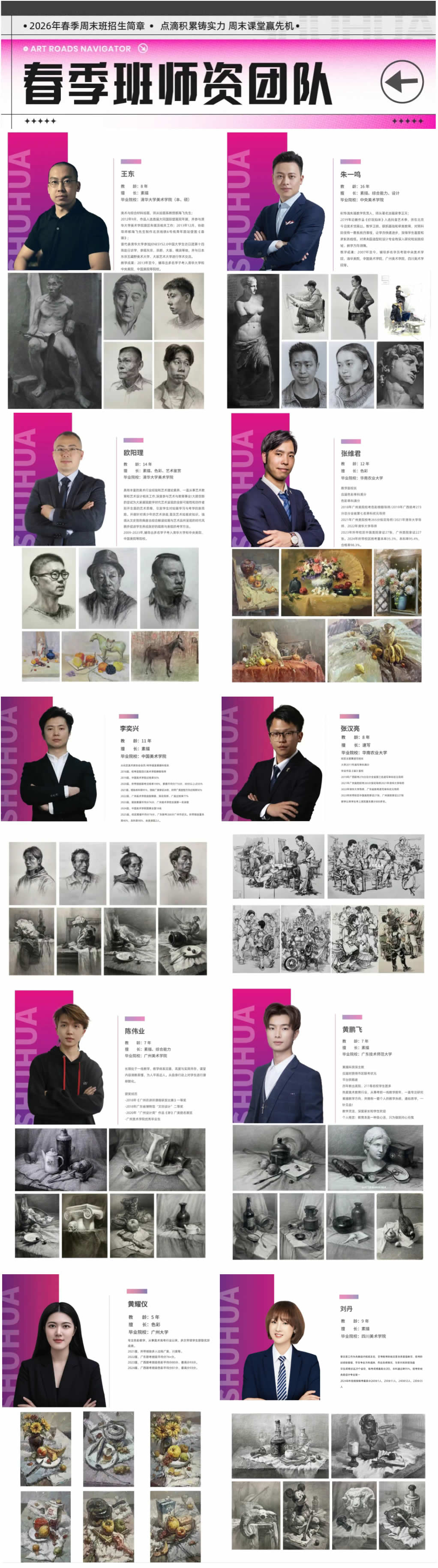 告别“无效周末”，让进步每周可见！——树华画室2026春季班招生简章