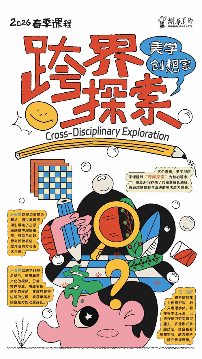 跨界探索，「艺」触即发！树华美术春季课程启动